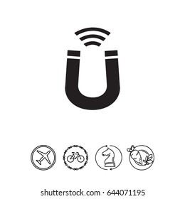 Magnet sign icon