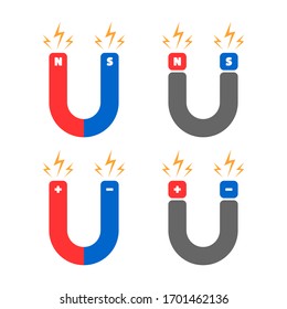 Magnet-Zeichen, Symbol, Symbol. Vektorillustration