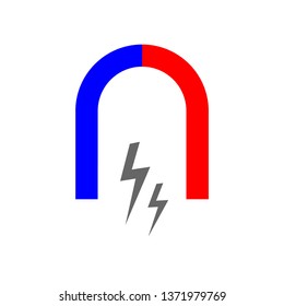 magnet sign icon vector illustration