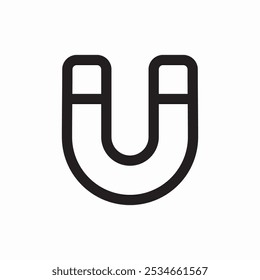 magnet snap icon sign vector