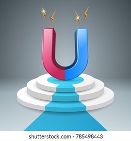 Magnet, stair ladder icon Vecrtor eps 10