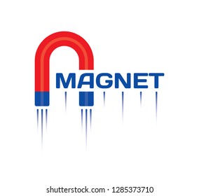 magnet symbol and magnet lettering design