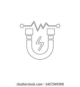 magnet, tools icon. Element of genetics and bioenginnering for mobile concept and web apps icon. Outline, thin line icon for website design and development, app development
