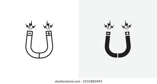 Magnet vecor icon set. Stock vector illustrator. EPS 10