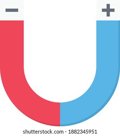 magnet vector colour flat icon