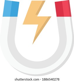 magnet vector colour flat icon