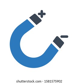 magnet vector glyph color icon 