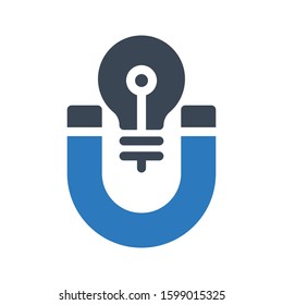 magnet vector glyph color icon 