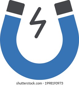magnet vector glyph colour icon