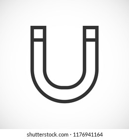 magnet vector icon 10 eps