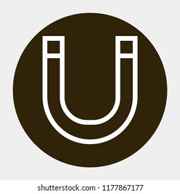 magnet vector icon 10 eps