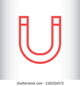 magnet vector icon 10 eps