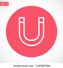 magnet vector icon 10 eps