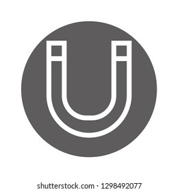 magnet vector icon 10 eps