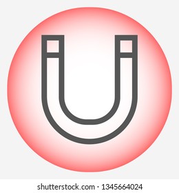 magnet vector icon 10 eps