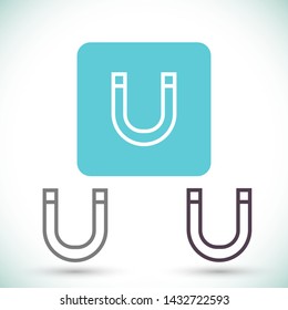 magnet vector icon 10 eps , Lorem ipsum Flat design