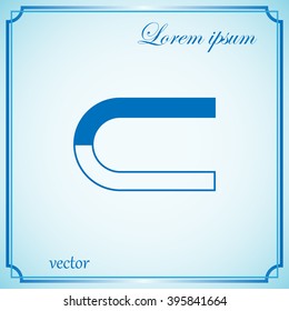 Magnet. Vector icon