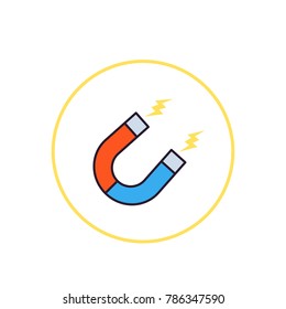 magnet vector icon