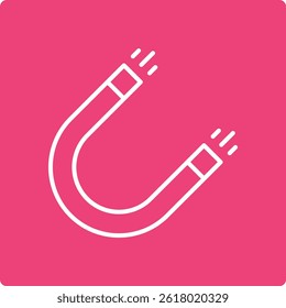 Icono de Vector magnético. Se puede utilizar para aplicaciones de impresión, móviles y de Web.