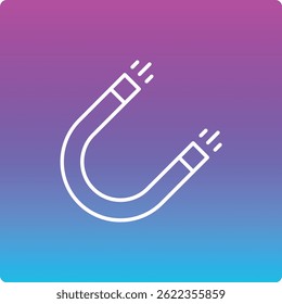 Icono de Vector magnético. Se puede utilizar para aplicaciones de impresión, móviles y de Web.