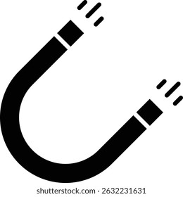 Icono de Vector magnético. Se puede utilizar para aplicaciones de impresión, móviles y de Web.