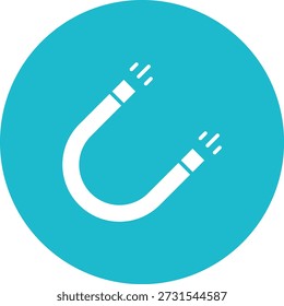 Icono de Vector magnético. Se puede utilizar para aplicaciones de impresión, móviles y de Web.