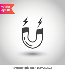 Magnet vector icon. Magnet flat sign design. Magnet symbol pictogram