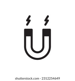 Magnet vector icon. Magnet flat sign design. Magnet symbol pictogram. UX UI icon