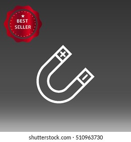 Magnet Vector Icon Illustration