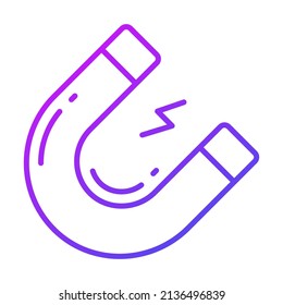 magnet vector icon. Illustration for graphic and web design.