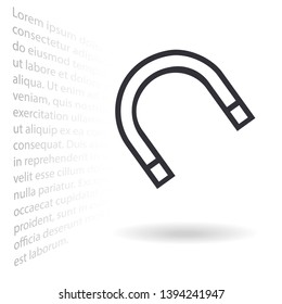 Magnet Vector icon . Lorem Ipsum Illustration design