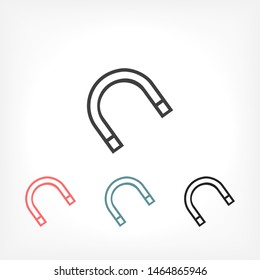 Magnet Vector icon . Lorem Ipsum Illustration design