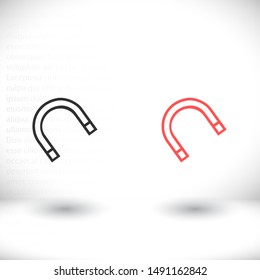 Magnet Vector icon . Lorem Ipsum Illustration design