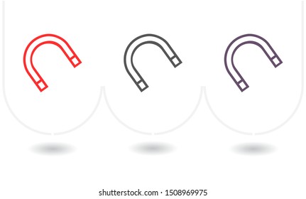 Magnet Vector icon . Lorem Ipsum Illustration design