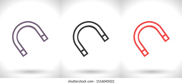 Magnet Vector icon . Lorem Ipsum Illustration design