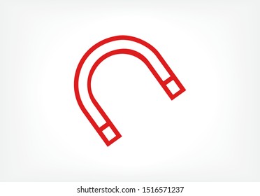 Magnet Vector icon . Lorem Ipsum Illustration design