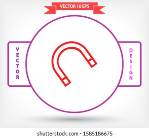 Magnet Vector icon . Lorem Ipsum Illustration design