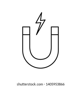 Magnet vector icon. Mobile concept and web design
