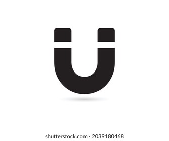 Magnet vector icon on white background. Magnet sign. Attraction icon. Magnet icon.