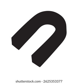 Magnet vector icon on white background. Magnet sign. Attraction icon.