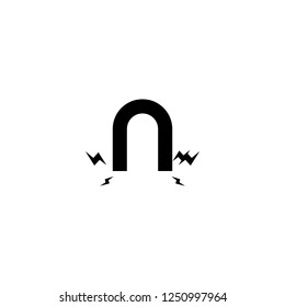 magnet vector icon. magnet sign on white background. magnet icon for web and app