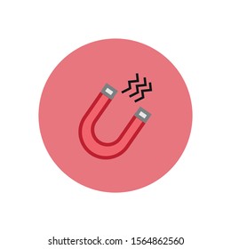 magnet vector icon, simple form