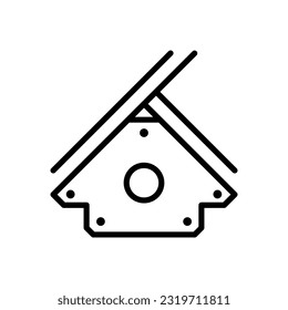 Magnet vector icon. Welder's magnet for connecting parts.