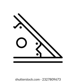 Icono vectorial de imán. Imán de soldadura para piezas de conexión.