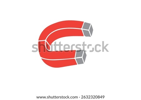a magnet vector illustration graphic icon on a white background