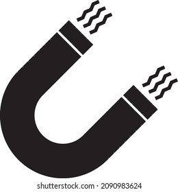 ilustración vectorial de imán aislada en fondo blanco. aplicación de iconos
