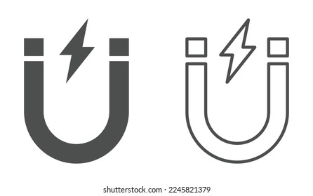 Magnet vector illustration set. Stock vector