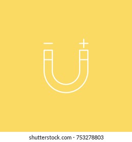 Magnet vector line icon. eps-10