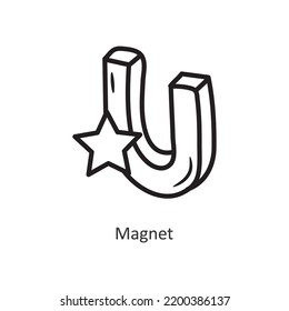 Magnet Vektorgrafik Symbol Design Illustration. Gaming-Symbol auf weißem Hintergrund EPS10-Datei