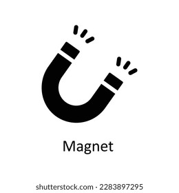 Magnet Vector   Solid Icons. Simple stock illustration stock
